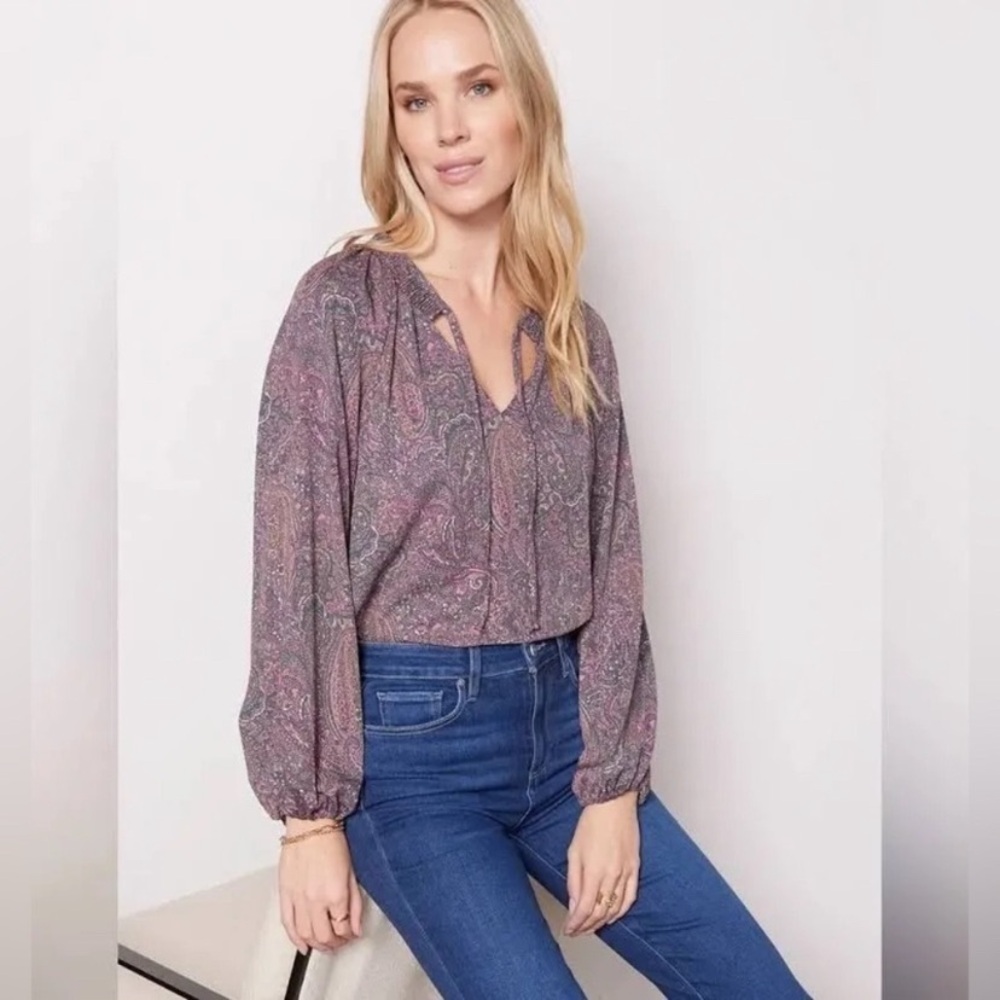 Evereve Multicolor Paisley Blouse
